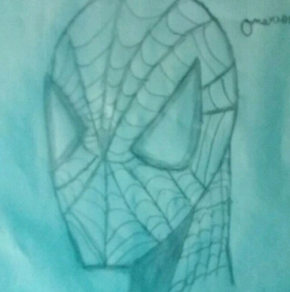 Drawing of Spiderman